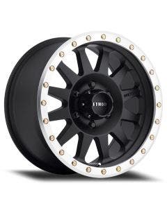Method Race Wheels Double Standard Matte Black Machined 17X8.5 5X5 +0mm Rim Jeep