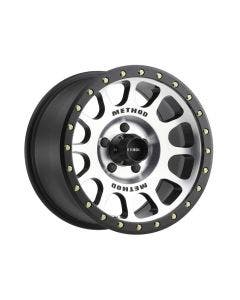 Method Race Wheels NV Machined - Black Lip 17X8.5 5X5 5X127 +0mm Offset Rim Jeep
