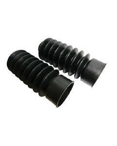 Mid USA 39MM Gator Black Rubber Fork Boot Covers for Harley Fork Legs