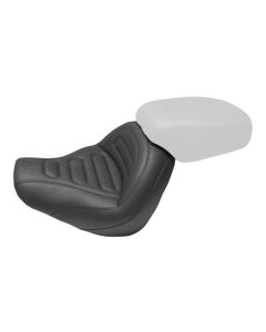 Mustang 75887 Black Trapezoid Stitch Solo Seat 2018 Harley Softail Fat Bob FXFB