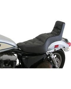 Mustang 75126 Throwback 2 Up Retro Old School Seat for Harley Sportster XL 04-16