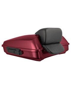 Hogworkz Mysterious Red Sunglo Razor Tour Pack Slim Backrest Black Hardware for Harley® FLH '97-'24