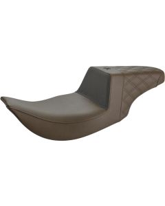 Saddlemen Brown Unknown Gripper Step Up 2-Up Gel Seat Harley Road King 97-07