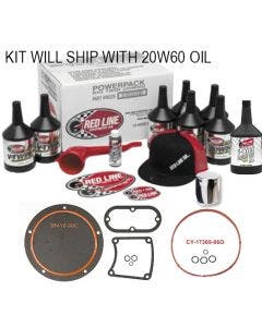 Complete Red Line 20w60 Trans & Primary Oil Kit w/ Gaskets Harley Twin Cam 07-17