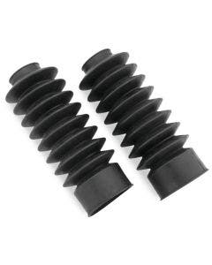 Biker's Choice 666768 Old School Black 49mm Extend Length 8.7" Fork Boots Harley