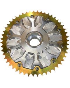 MJK P-4512 Machined Aluminum CNC Cush Drive 51T Chain Conversion 09-19 Harley FLH/T