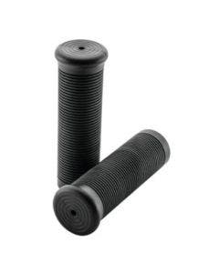 BikeMaster Motorcycle 7/8" Grips Black High Fidelity 124mm WLG-208-Black
