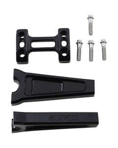 Slyfox Black Aluminum 6"-10" Riser for 1" Handlebars Straight Harley & Custom