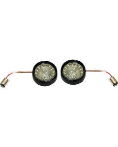 Custom Dynamics ProBeam Bullet Black Bezel Smoke Lens Rear Turn Signal 1157 Insert