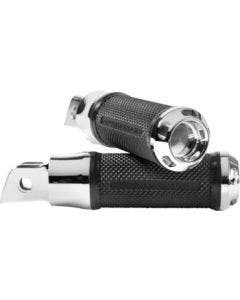 Performance Machine Chrome Driver Apex Footpegs Harley M8 Softails 18-20