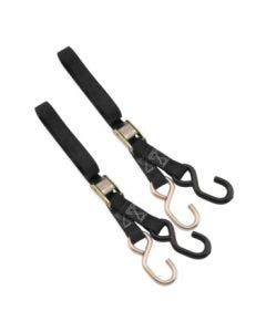 BikeMaster 100510 Black Standard 1" x 72" Tie Downs & Bulk Tie Downs Motorcycle
