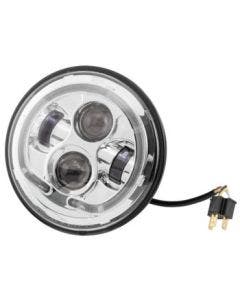 Letric LLC-LHP-7C LED Halo Style 7" Headlight HID Chrome 12V Universal