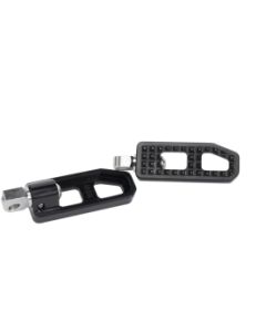 MJK Performance P-4539 Black Anodized Adjustable Foot Pegs Harley Pair