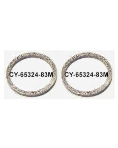 Exhaust Flat Steel Mesh Style Crush Gaskets Seals Pair Harley Twin Cam 65324-83