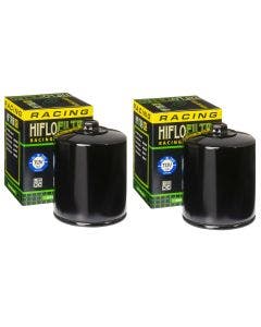 HiFloFiltro HF170BRC Black High Performance Oil Filter Set 80-99 Harley Big Twin