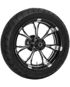 Performance Machine 17" Rear Black Paramount Wheel Tire Package Harley 09-15