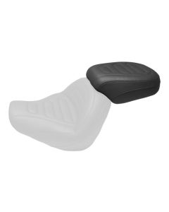 Mustang 75888 Black Trapezoid Stitch Passenger Seat 18 Harley Softail Fat Bob FXFB