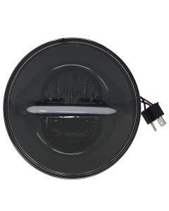 Pathfinder LED HD7CLB Black Classic 7" Headlight 1991-2013 Harley Softail 