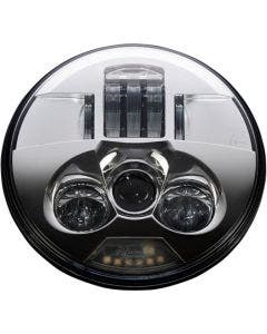 Custom Dynamics PB-7-C Chrome ProBEAM 7" LED Headlight Headlamp Harley