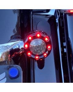 Custom Dynamics ProBeam Black Bullet Ringz Red LED & Lens Rear Turn Signals 57