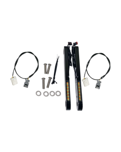 Custom Dynamics ProBeam Black Flush Dynamic Strips V2 Turn Signal FLH 97-13