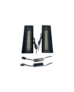 Custom Dynamics ProBEAM Fillerz Black Saddlebag SMOKE LED Lights Harley 23-24