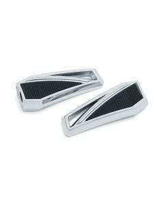 Kuryakyn 5760 Chrome Phantom Footpegs without Adapters Harley OEM Stock Mounts