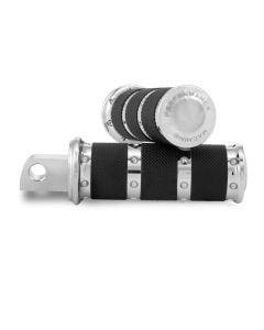 Performance Machine PM Chrome XLS Male Mount Foot Pegs for Harley Pair