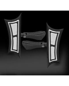 RC Components Eclipse Velocity Rear Flip Up Passenger Floorboards for Harley FLH | RC-MFLB-01E