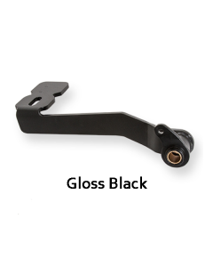 SoftBrake Gloss Black Plain Extended Comfort Brake Lever for Harley 97-07 Touring Models