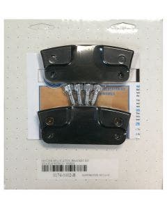Performance Machine Black Fender Relocation Brackets 21" Wheel Harley FLH 14-17