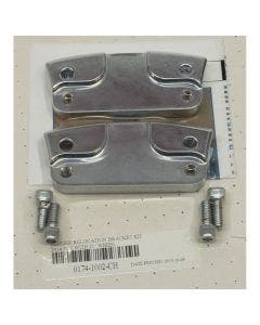Performance Machine Chrome Fender Relocation Brackets 21" Wheel Harley FLH 14-17