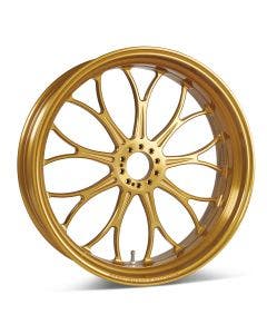 Performance Machine Forged Revolution Gold Anodized Motorcycle Wheel Tire Packages
