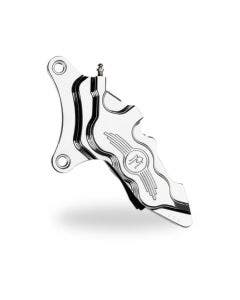 Performance Machine PM Chrome 13.0 Right Side 6 Piston Caliper 00-20 Harley 