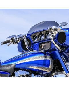 Paul Yaffe MBBPW-10 C Chrome 10" Monkey Bar Pre Wired Harley FLH Touring 14-Up