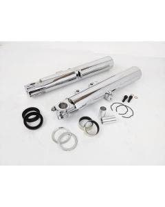 Chrome 41mm Lower Fork Leg Sets Dual Disc OE Repl 45500167 Harley Touring FLT 