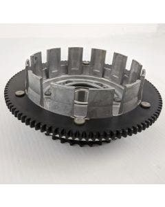 Custom Chrome Clutch Shell & Sprocket w Ring OE Repl 37707-98A Harley Big Twin 98-06