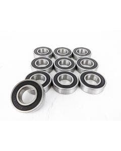 EPC 25mm Steel Wheel Bearing Front or Rear 6205RS Sealed Ball Bearings (10 Pack)