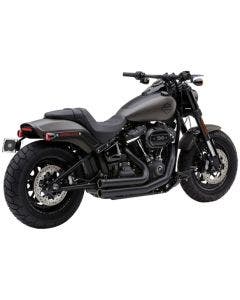 Cobra USA 6714B Black 909 2-Into-2 Full Exhaust System 18-19 Harley Softail FX