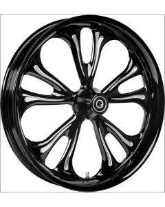 Colorado Customs Black Cut BW R2 Wheel & Tire Package for Harley Models 