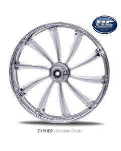 RC Components Cypher Chrome Wheel Package for Harley Models 