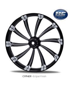 RC Components Cypher Black Eclipse Prism Wheel Package for Harley Models 