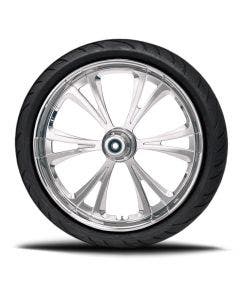 RC Components Chrome Patriot Eagle 21" Wheel Tire & Rotors 08-16 FLH/T Dual Disc