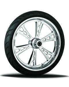 RC Components Chrome Patriot Gunner 21" Wheel Tire & Rotors 08-16 FLH/T Dual Disc 119C