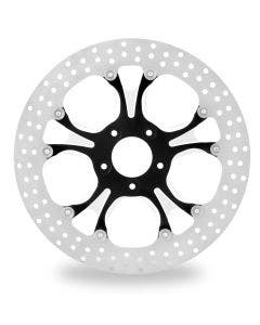 Performance Machine PM Recon Black Platinum Cut Front 13" Brake Rotor Harley