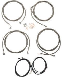 LA Choppers Plug Play Cable Wire Kit 18-20 Ape Hanger ABS Harley Touring 17-Up