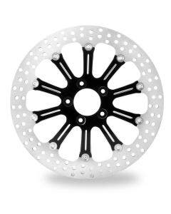 Performance Machine PM Revel Black Platinum Cut Front 13" Brake Rotor Harley