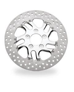 Performance Machine PM Rival Chrome 11.8 Left Front Brake Rotor Harley
