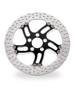 Performance Machine Rival Black Platinum Cut Left Front 13" Brake Rotor Harley