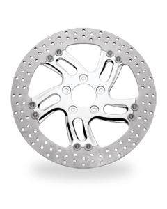 Performance Machine PM Rival Polished Cut Left Front 13" Brake Rotor Harley